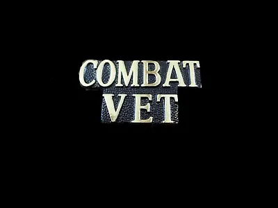 U.s Military Combat Vet Veteran Hat Pin Lapel Pin • $8.49