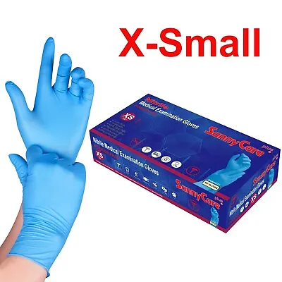 100 SunnyCare Nitrile Exam Gloves Powder Free Chemo-Rated (Non Vinyl Latex) -XS • $7.50