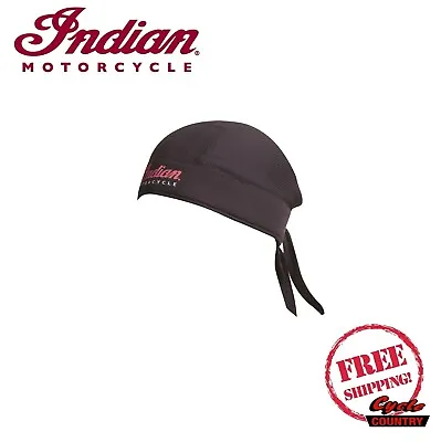 $29.99 • Buy Genuine Indian Motorcycle Brand Reflective Logo Head Wrap Black New Scout Chief 
