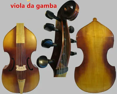 Baroque Style SONG Excellent Maestro Treble 7 String 25   Viola Da Gamba #12061 • $503.10
