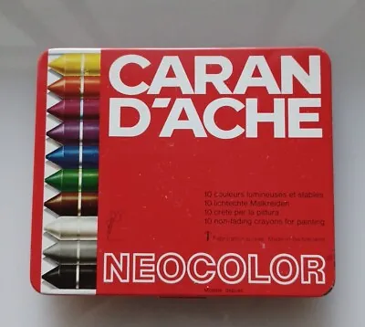 Caran D'ache Neocolor  Crayon No.7000 /10 In A Tin • £25