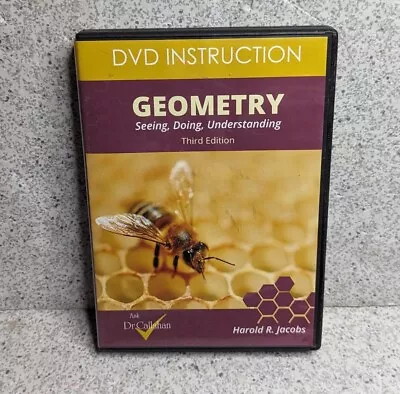 DVD Instruction Harold Jacobs Geometry Seeing Doing Understanding Ask Dr Calahan • $74.99