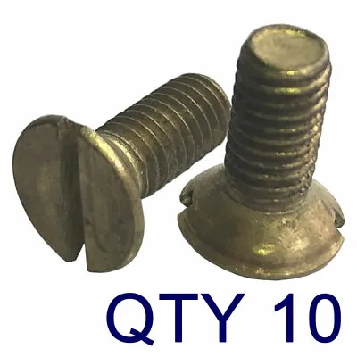M5 Metric Brass Countersunk Screws Slotted - Pack 10 - Various Lengths • £4.43