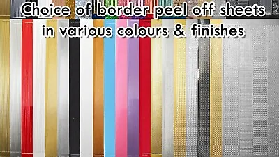 £0.99 • Buy 1 Sheet Borders Starform Peel Off Stickers For Card Making Choice Of Colours