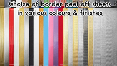 £0.99 • Buy 1 Sheet Borders Starform Peel Off Stickers For Card Making Choice Of Colours