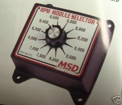 Msd Rpm Chip Selector 8670 Use W/6al 7al Chevy Ford Mopar 3000 To 5200 Rpm  • $99.99