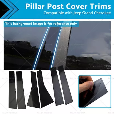 6PCS Black Pillar Post Cover Trims Suitable For 2011-2021 Jeep Grand Cherokee • $27.30