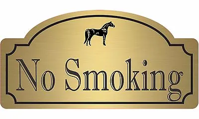 Laser Engraved UV Stable  No Smoking  Sign Horse Barn Stable Farm Sign • $14.99