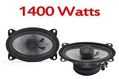 4x6  6x4  Car Speaker PAIR Of Oval Coaxial Two Way Car Door Shelf Speakers NEW • £32.50