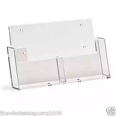 2 Bay A6 Portrait Wall Mounting Leaflet Or Postcard Dispenser Flyer Display • £9.30