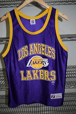 Los Angeles Lakers Vtg 90s Light Weight Logo 7 Jersey Tank Top Shirt Medium S/M • $7