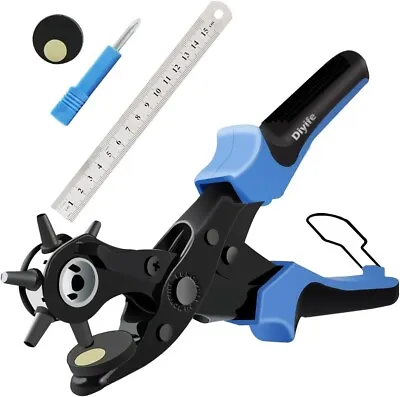 Leather Hole Punch Upgraded Version Perfect Full Set Belt Puncher Heavy Duty Re • £12.49