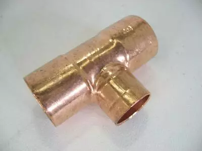 Copper Pipe Fitting Reducing Tee 1  X 1  X 3/4  C X C X C Plumbing Piping Solder • $7.99