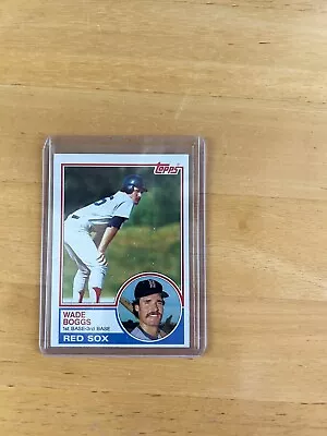 WADE BOGGS ROOKIE 1983 Topps #498 NRMT L👀K Boston Red Sox HOF RC 💎🔥 • $17