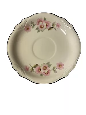 Homer Laughlin Virginia Rose Shape Fluffy Rose Saucer • $8.99