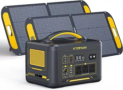 VTOMAN 600W Portable Power Station 299Wh Solar Generator LiFePO4 + Solar Panel • £139.99