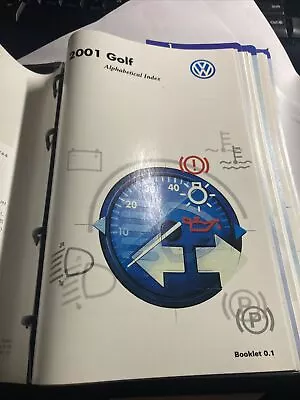 2001 Volkswagen Golf Owners Manual With Case Free Shipping • $19.25