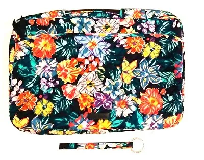 NWT Vera Bradley Laptop Organizer In Happy Blooms Padded Case Sleeve + FREE Gift • $39.99