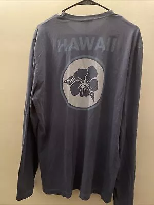 NEW James Perse Men's BLUE Hawaii L/s  T-shirt PALM  Mlj3351 • $45.64