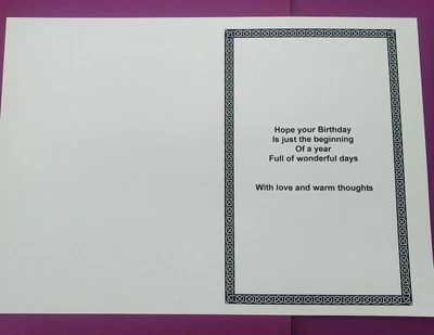 £2.95 • Buy 10 A4Birthday Card Inserts (fits A5 Card When Folded)