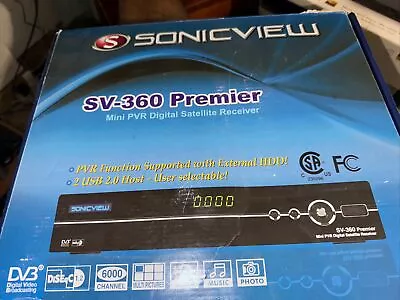 Sonicview SV-360 Premier Mini PVR Digital Satellite Receiver With Sv-360 Control • $28.49