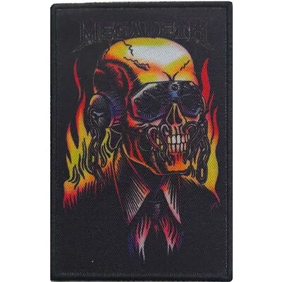 £4.89 • Buy MEGADETH Flaming Vic : Printed SEW-ON PATCH 100% Official Licensed Merch