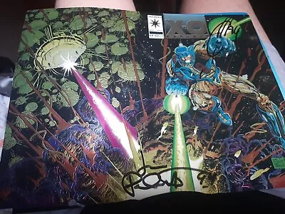 X-O MANOWAR #0 *SIGNED* Quesada & Palmiotti 9.8 Valiant Chromium Foil Cover B23 • $50