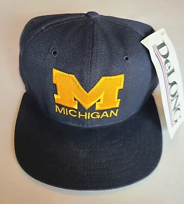 New DeLong Michigan Wolverines Hat Cap New Old Stock • $19