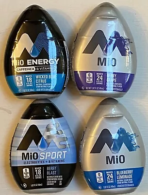 4 Bottles Of  MiO BERRY BLAST  - BLUEBERRY LEMONADE - ETC WATER FLAVOR ENHANCER • $19.94