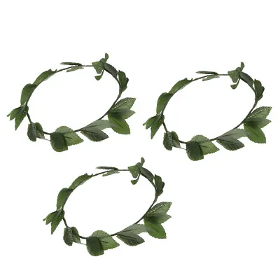 £9.31 • Buy 3x Fashion Goddess Green Wreath Headpiece Toga Princess Elf Accessories