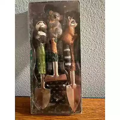 Hand Painted Mini Garden Tools- Whimsical Creatures- Vintage- 3 Piece Set- NIB • $14.98