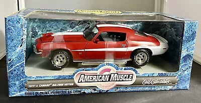 American Muscle 1970 1/2 Camaro Baldwin Motion 1:18 Scale New Red • $125