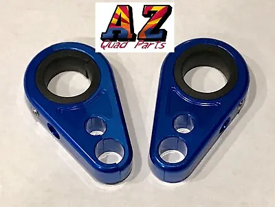 Billet Blue Front A-Arm Brake Line Clamps Yamaha YFZ450 YFZ450R YFZ450X YFZ 450 • $22.99