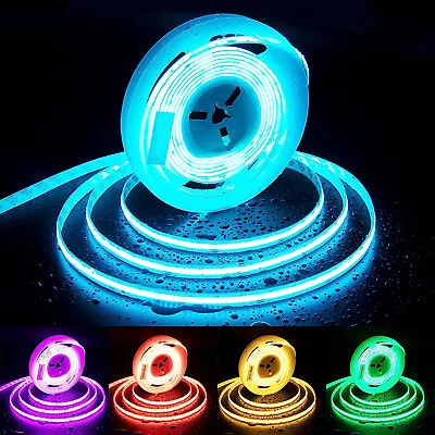 12V/24V COB LED Tape Light Strip 384LEDs Silicone Tube For Car Room Home Boat • $26.91