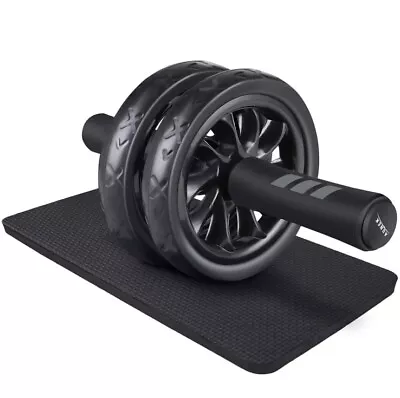 Ab Roller Wheel Knee Roll Abdominal Exercise Fitness Gym Strength Training RRP10 • £6