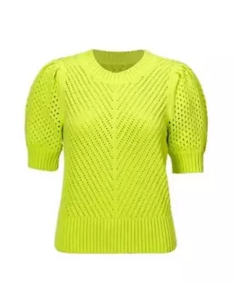 Cabi New NWT Beaming Sweater #6410 Chartreuse Green XS - XL Was $119 • $95.20