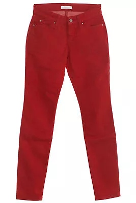 £26.95 • Buy MAC Jeans Skinny Ladies Trousers Straight Fit Stretch Red Size 34 36