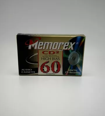 New Sealed Memorex CD2 High Bias TYPE II 60 Minutes Blank Cassette Tape • $4.99