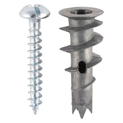 Plasterboard Fixings Metal Self Drill Cavity Wall Anchor Rawl Plugs & Screws • £13.99