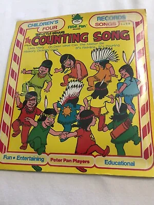 Vintage Peter Pan Records Ten Little Indians The Counting Song 45 Record New Def • $23.90