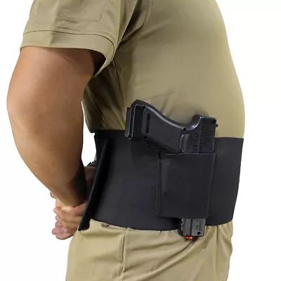 Belly Band Waist Wrap Concealment Pistol/Gun Holster Ambidextrous Holds 2 Mags • $10.94