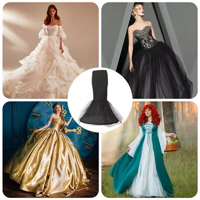  Women Petticoat Underskirt Crinoline Wedding Dress Mermaid Undergarment Bride • £16.25