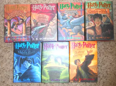 J.K. Rowling HARRY POTTER Complete 1-7 Volume Set 3-1st/1st - HC/DJ VGC-LN • $69.99