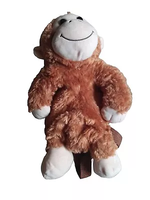 Critter Collection Plush Monkey Brown Tan Small Preschool Backpack 14  • $14.95