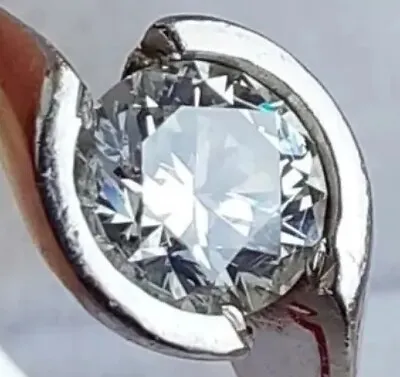 £799.99 • Buy Platinum 0.5Ct H Colour Diamond Solitaire Engagement Dress Ring Hallmarked £1312