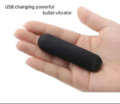 Powerful Bullet Shape 10 Speed Vibrating Rechargeable Neck Body Massage Personal • $12.99
