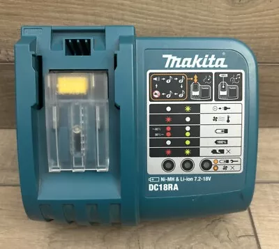 Makita Ni-MH & Li-ion 7.2-18V DC18RA Rapid Fast Battery Charger. Tested! • $14.95