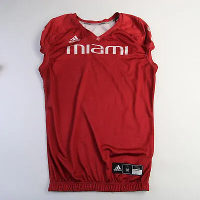 Miami Hurricanes Adidas Practice Jersey - Football Men's Red Used • $17.49