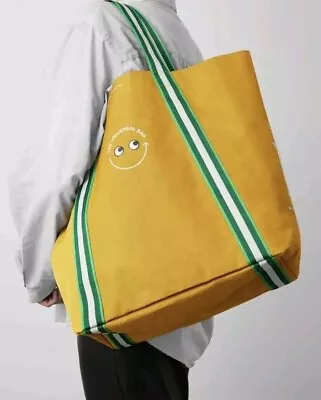 Anya Hindmarch The Universal Bag Yellow Brand New Shopper/Beach/Gym Tote Bag • £22.90