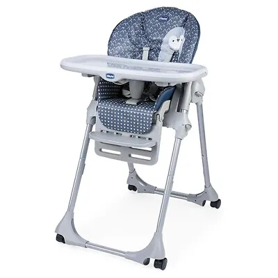 Chicco High Chair Food Evolution Polly Easy Da 6 Months IN 3 Yr - Dot Penguin • $240.23